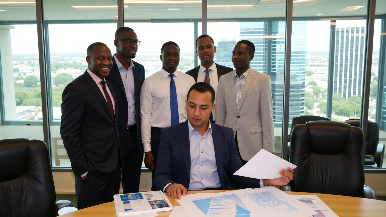 ScaleHub Kenya founding team discussing strategy